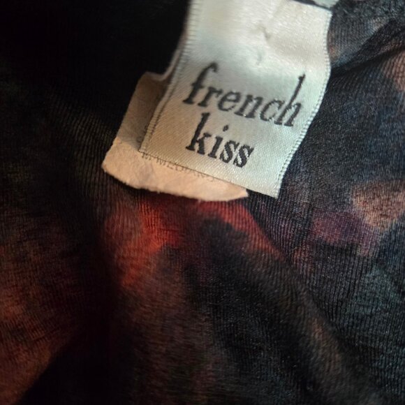 Y2K sleeveless Top Lace Trim Size S Gothic Fairy grunge whimsigoth V Neck Ruched - Picture 6 of 7